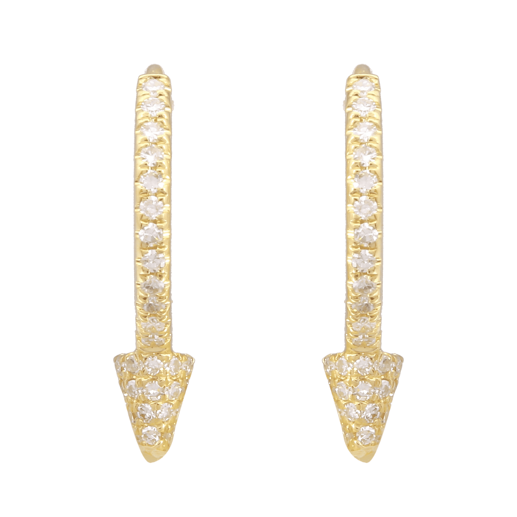 Spike Huggie Earrings.