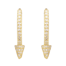 Spike Huggie Earrings.