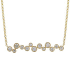 Bezel Strand Pendant Necklace.