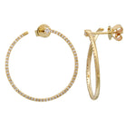 Big Pink Spiral Hoops.