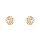 Mini Disc Diamond Studs.