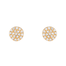 Mini Disc Diamond Studs.