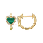 Gem Heart Hoops.