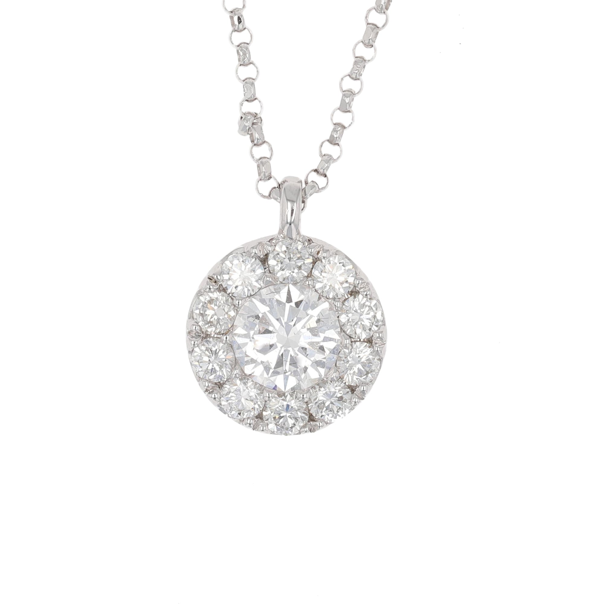 Halo Pendant Necklace.