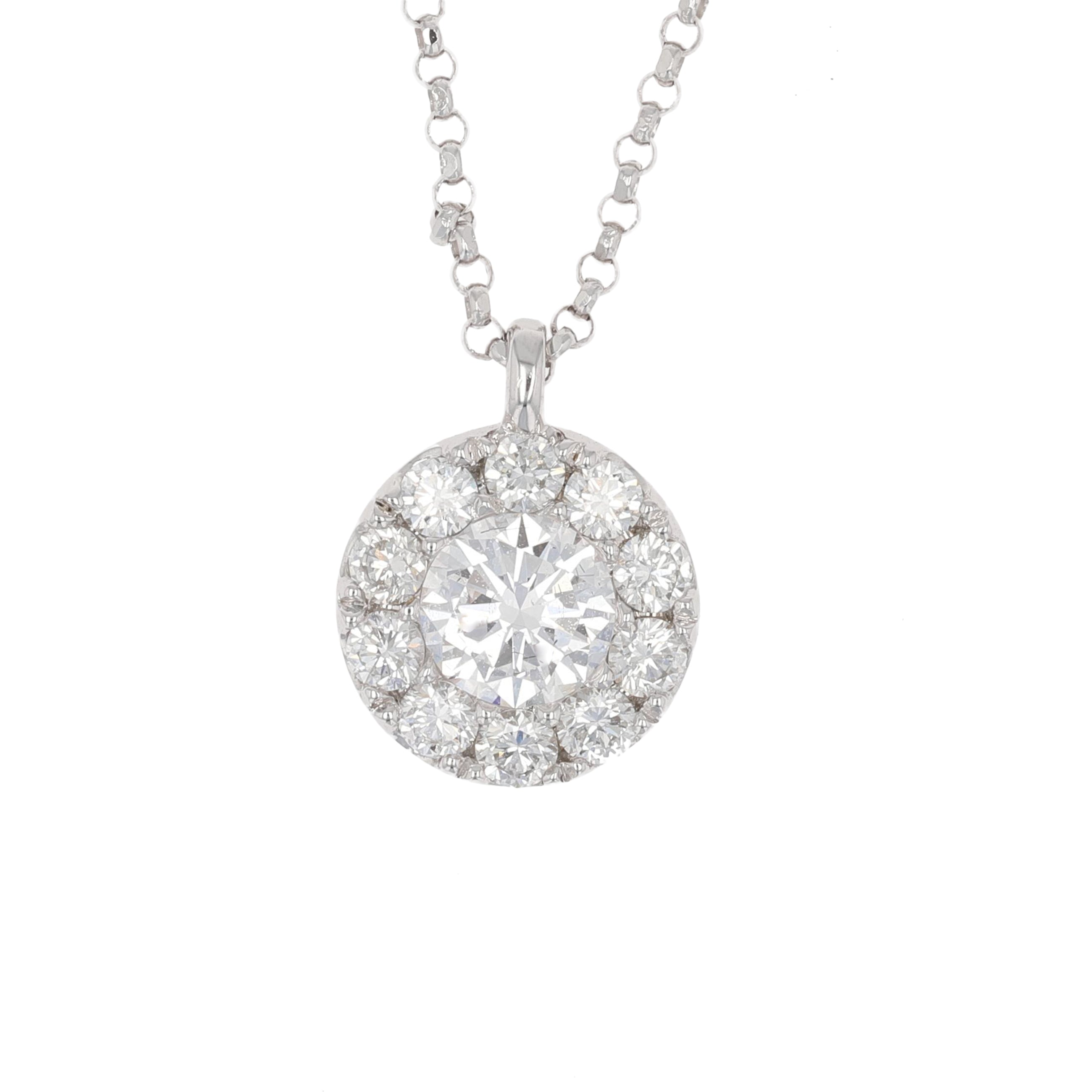 Halo Pendant Necklace.