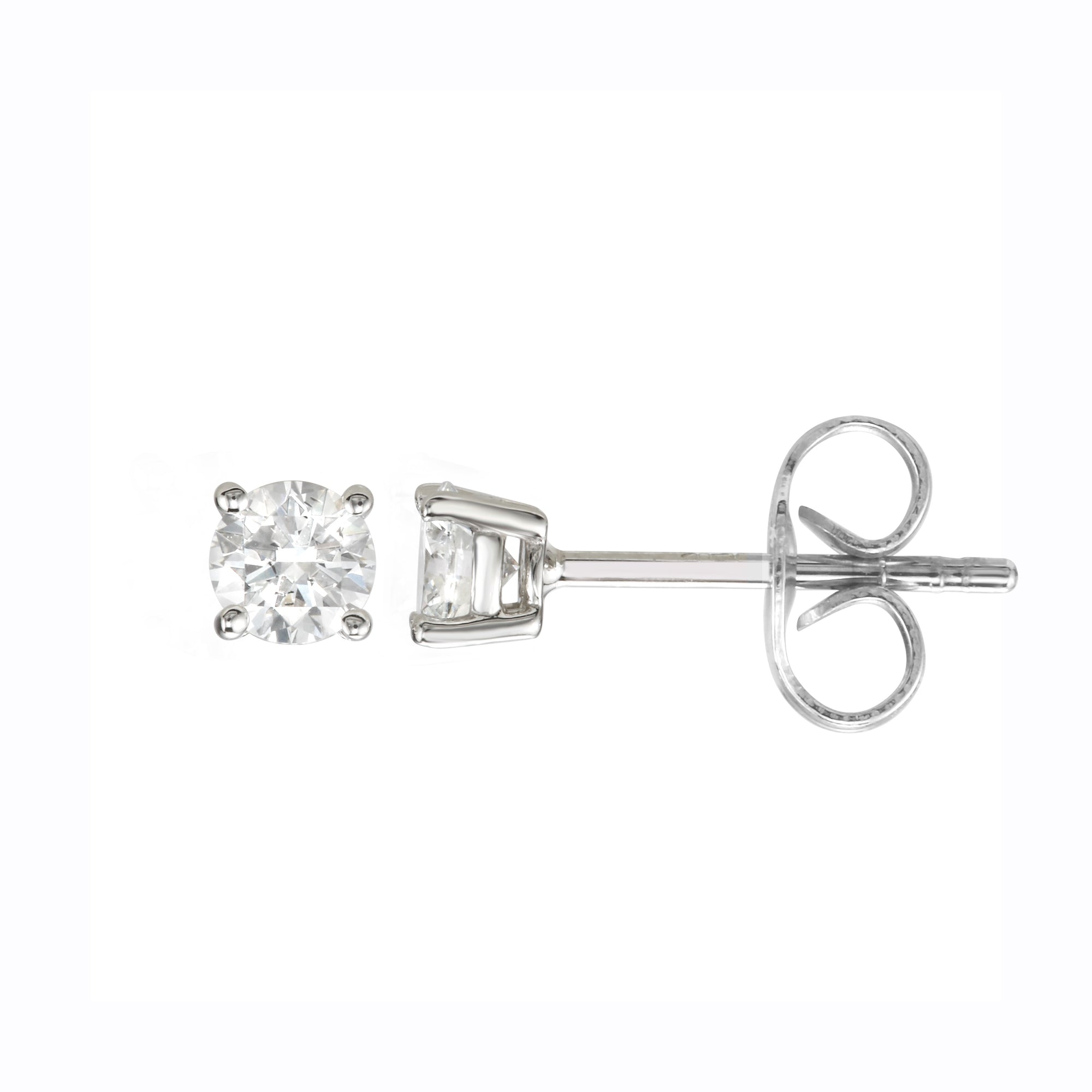 Diamond Stud Earrings 3/8 Carat.