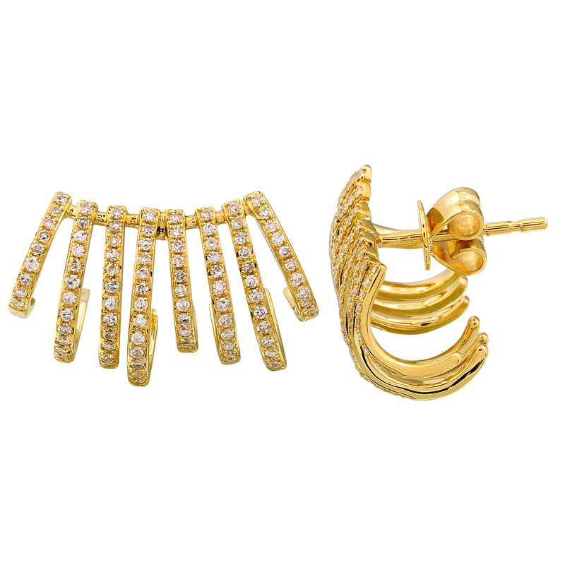 Wide Caged Lobe Cuffs.