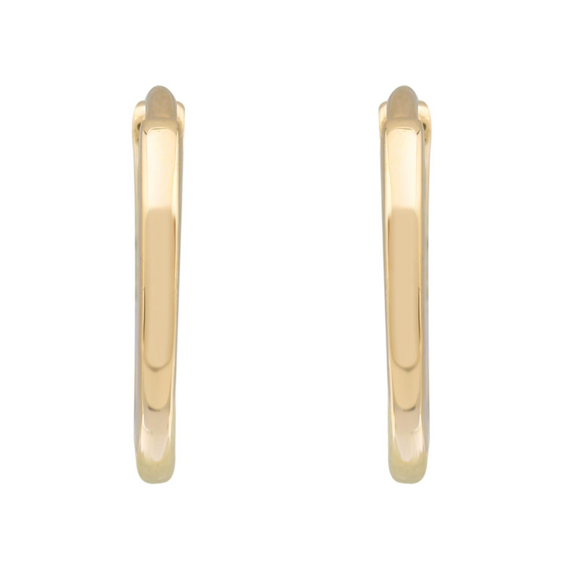 Smooth Gold Hoops 11mm.