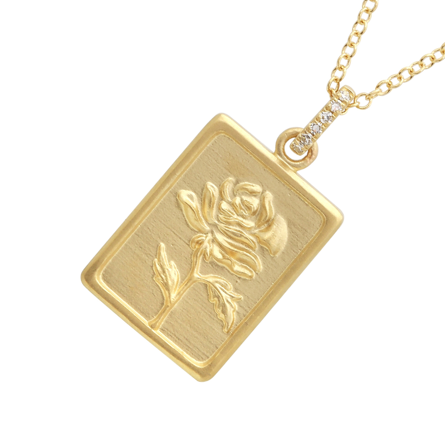 Rose Tag Pendant.