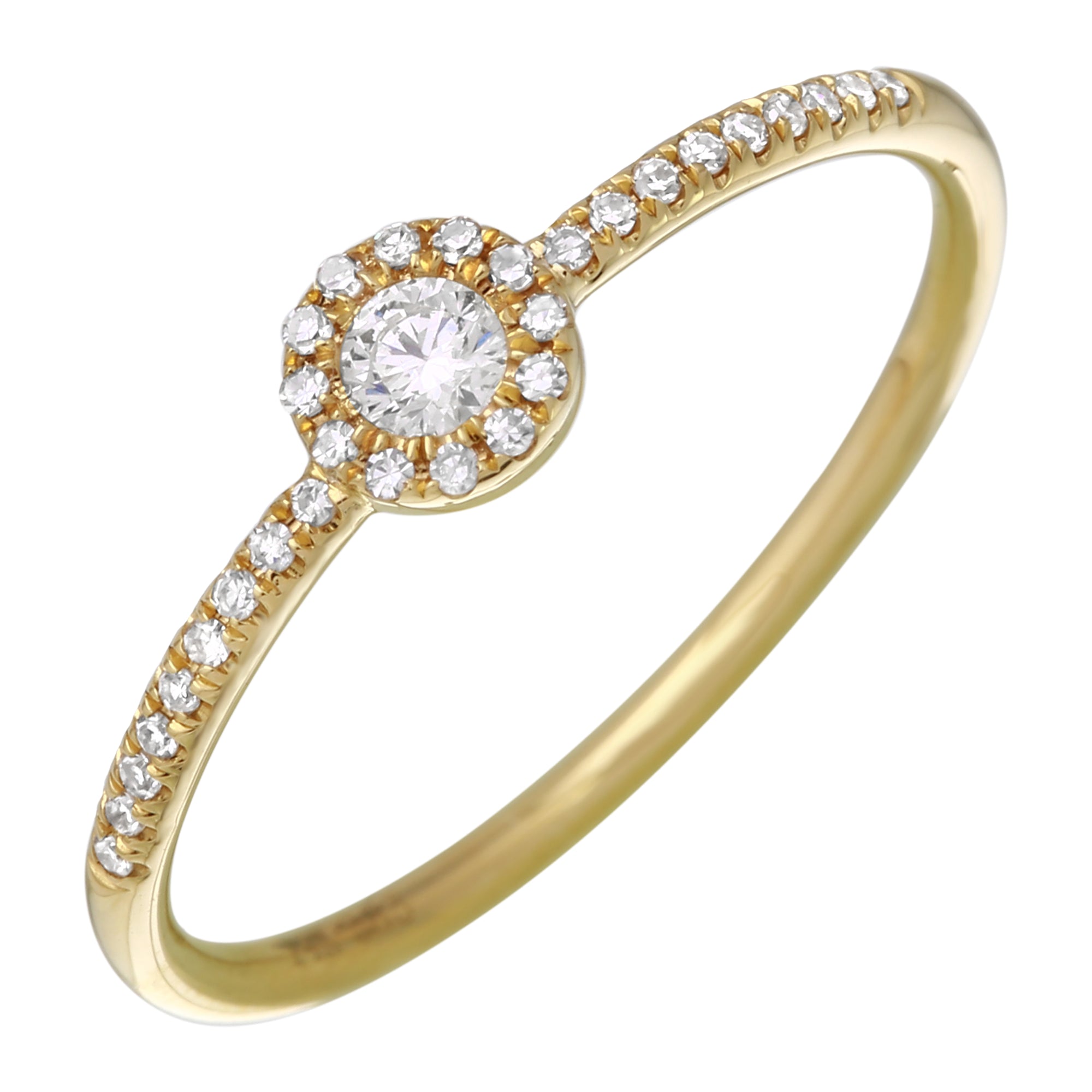 Diamond Halo Stack Ring.