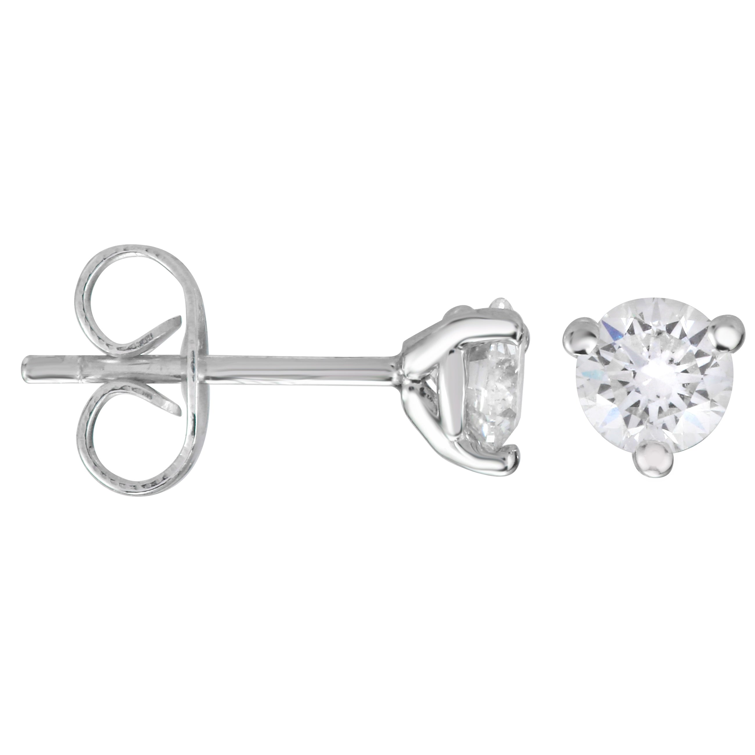 Martini Solitaire Studs 1/2 Carat.