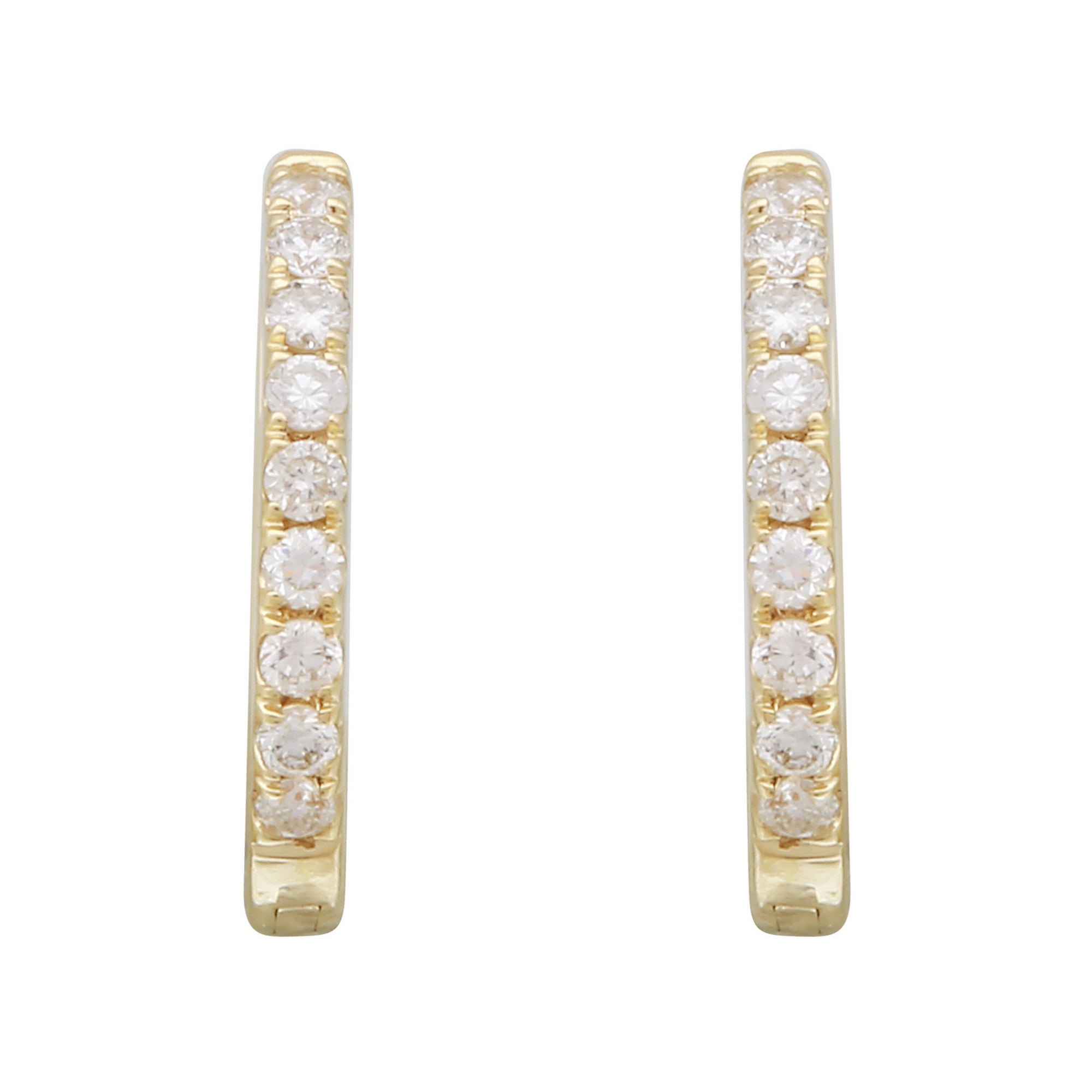 Diamond Accent Hoops.