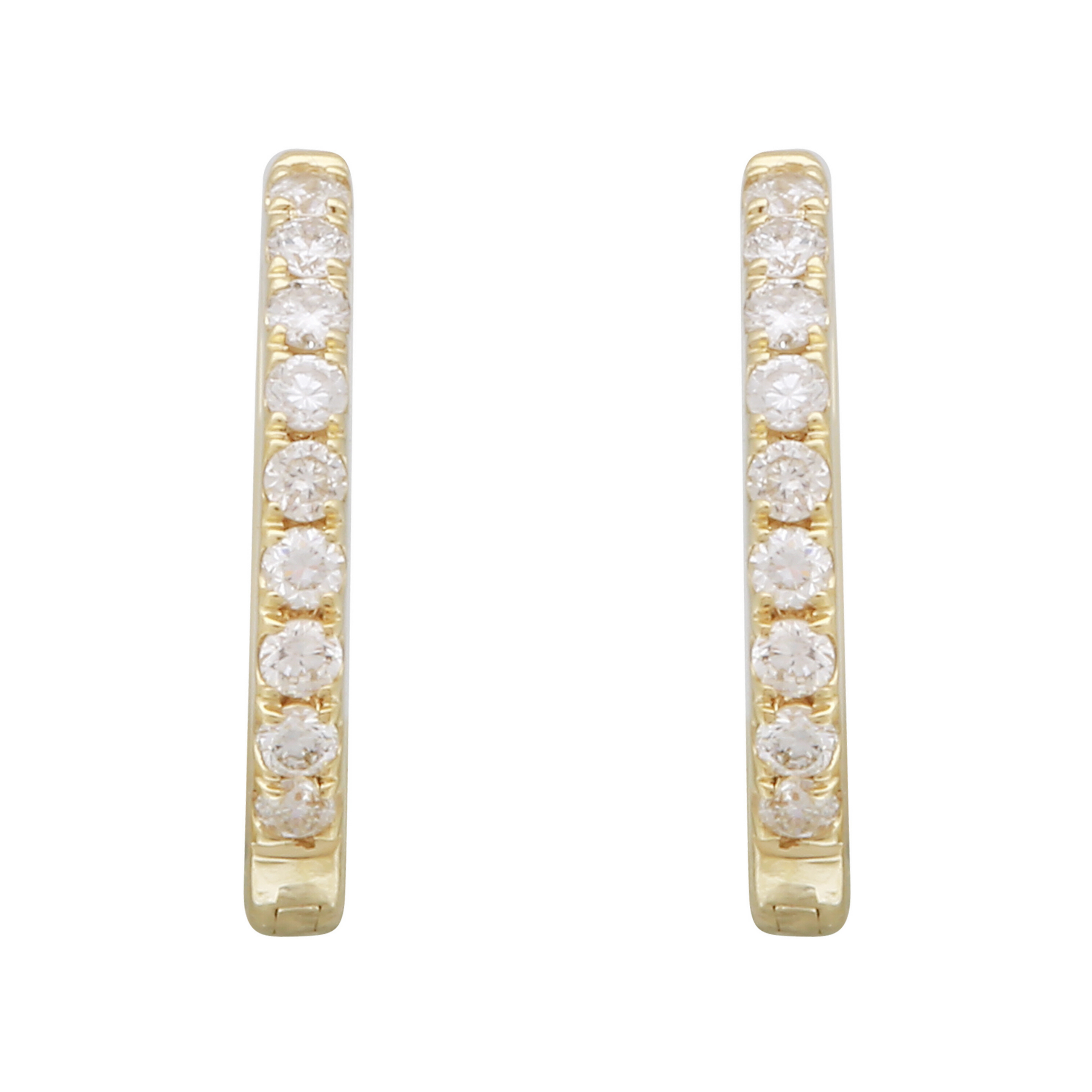 Diamond Accent Hoops.