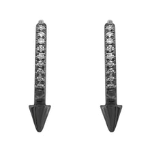 Black Spike Hoops.