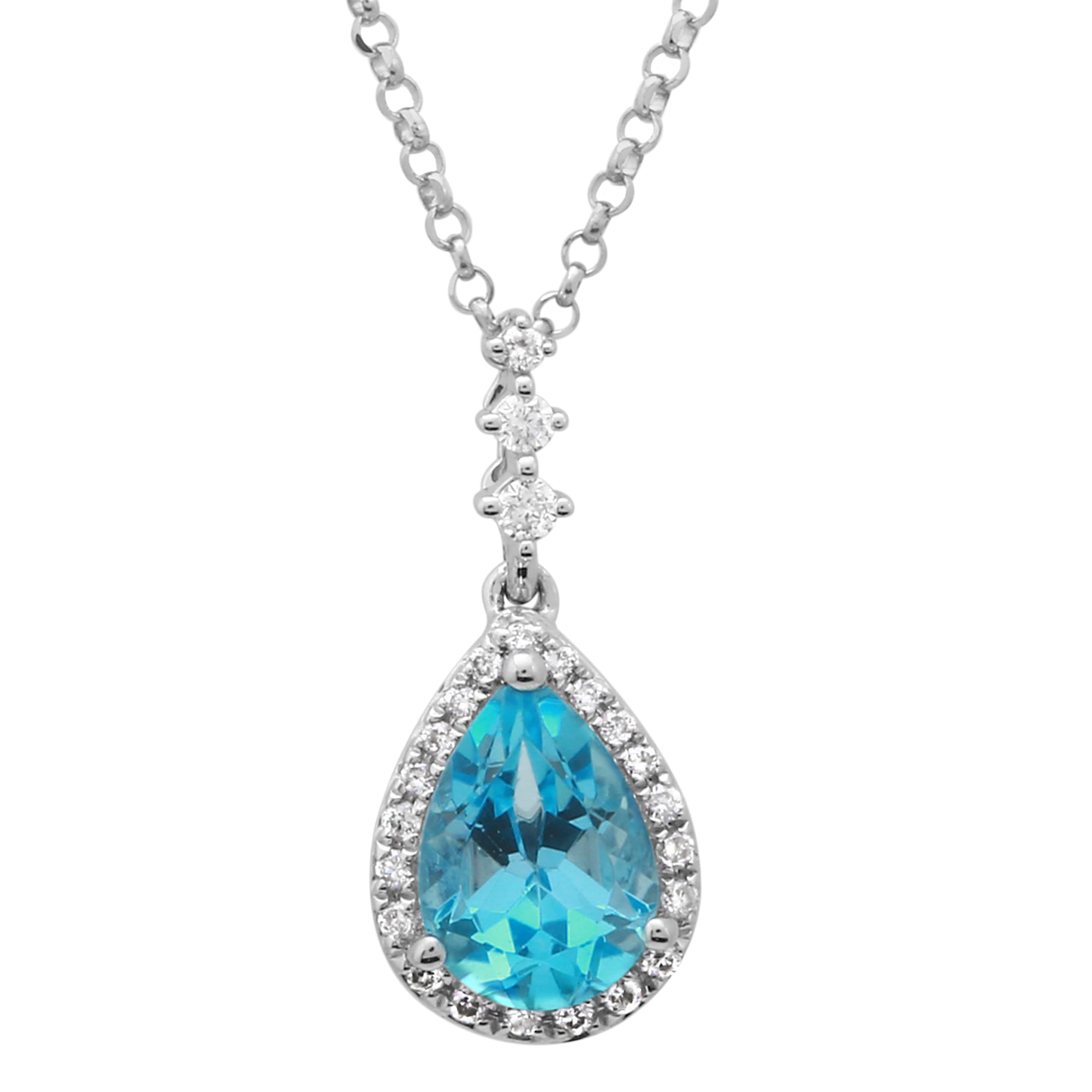 Pear Topaz Halo.