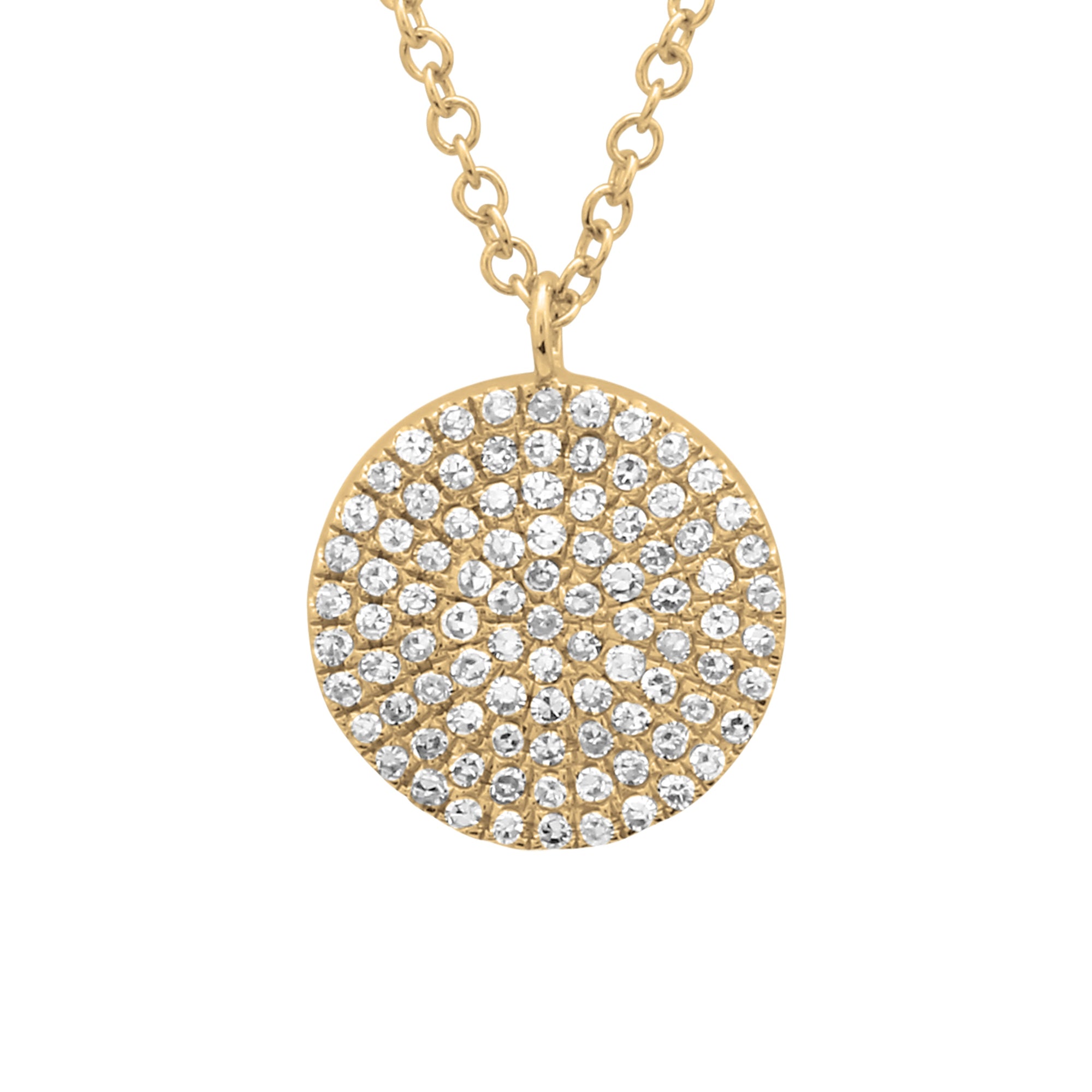 Disc Pendant Necklace.