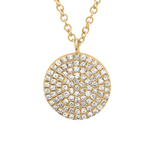 Disc Pendant Necklace.