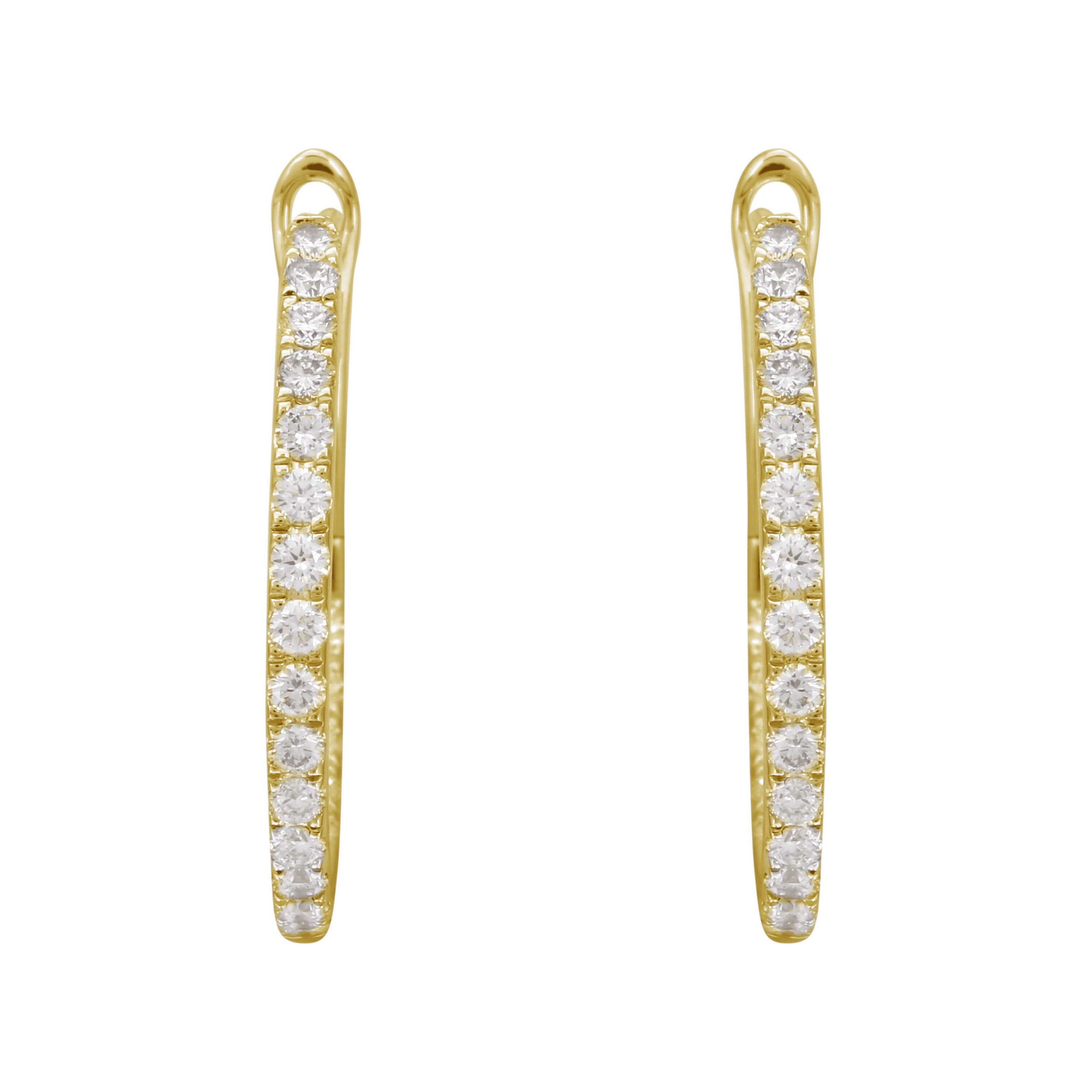 Big Lab Diamond Hoops.