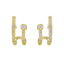 Bezel Lobe Cuff Studs.