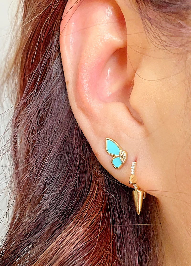 Mop Butterfly Profile Studs.