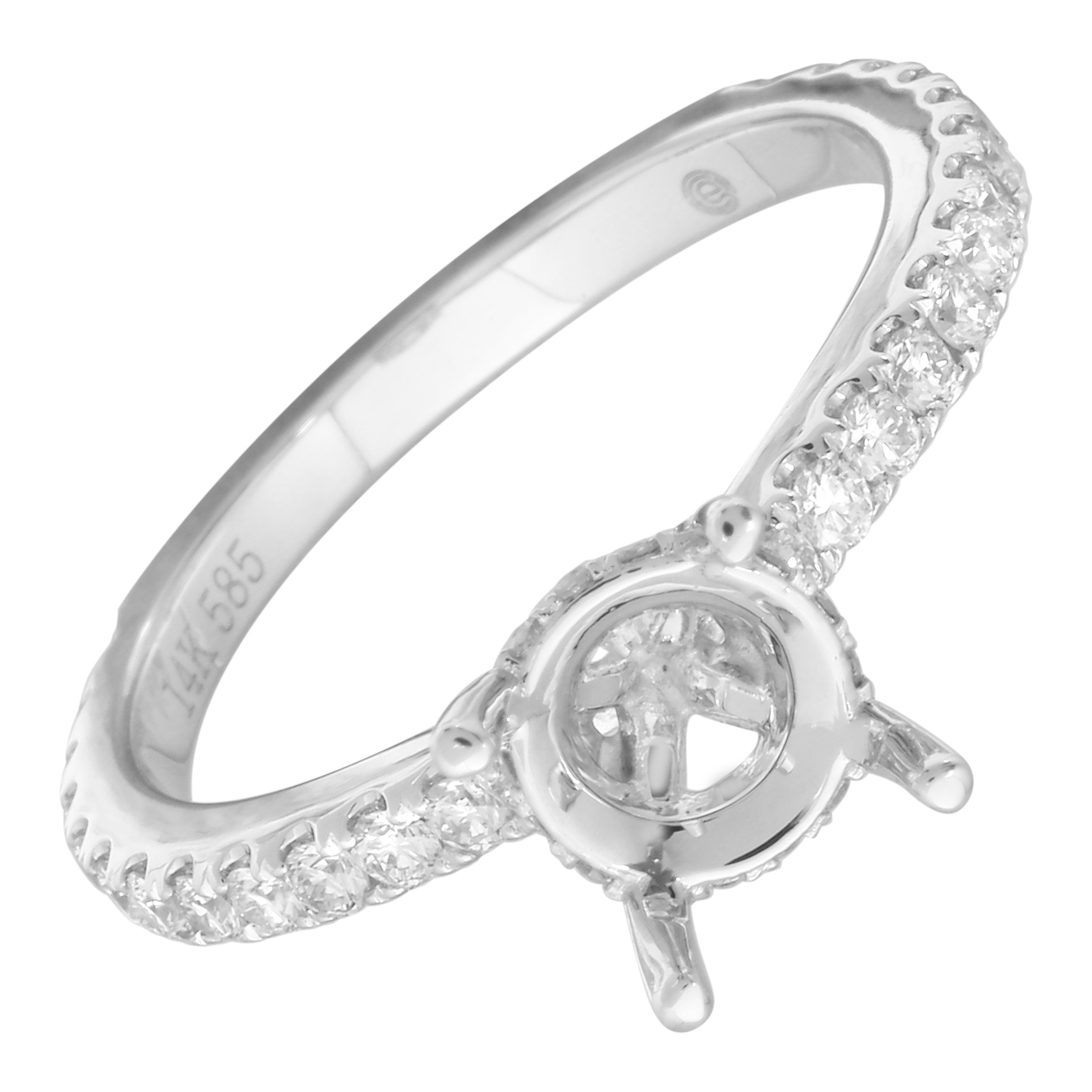 Solitaire Engagement Setting.