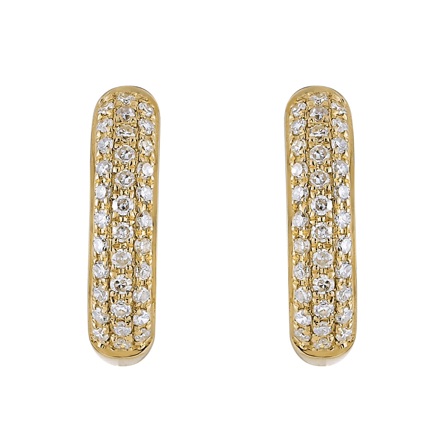 Rounded Hoop Earrings.