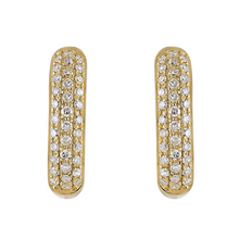 Rounded Hoop Earrings.