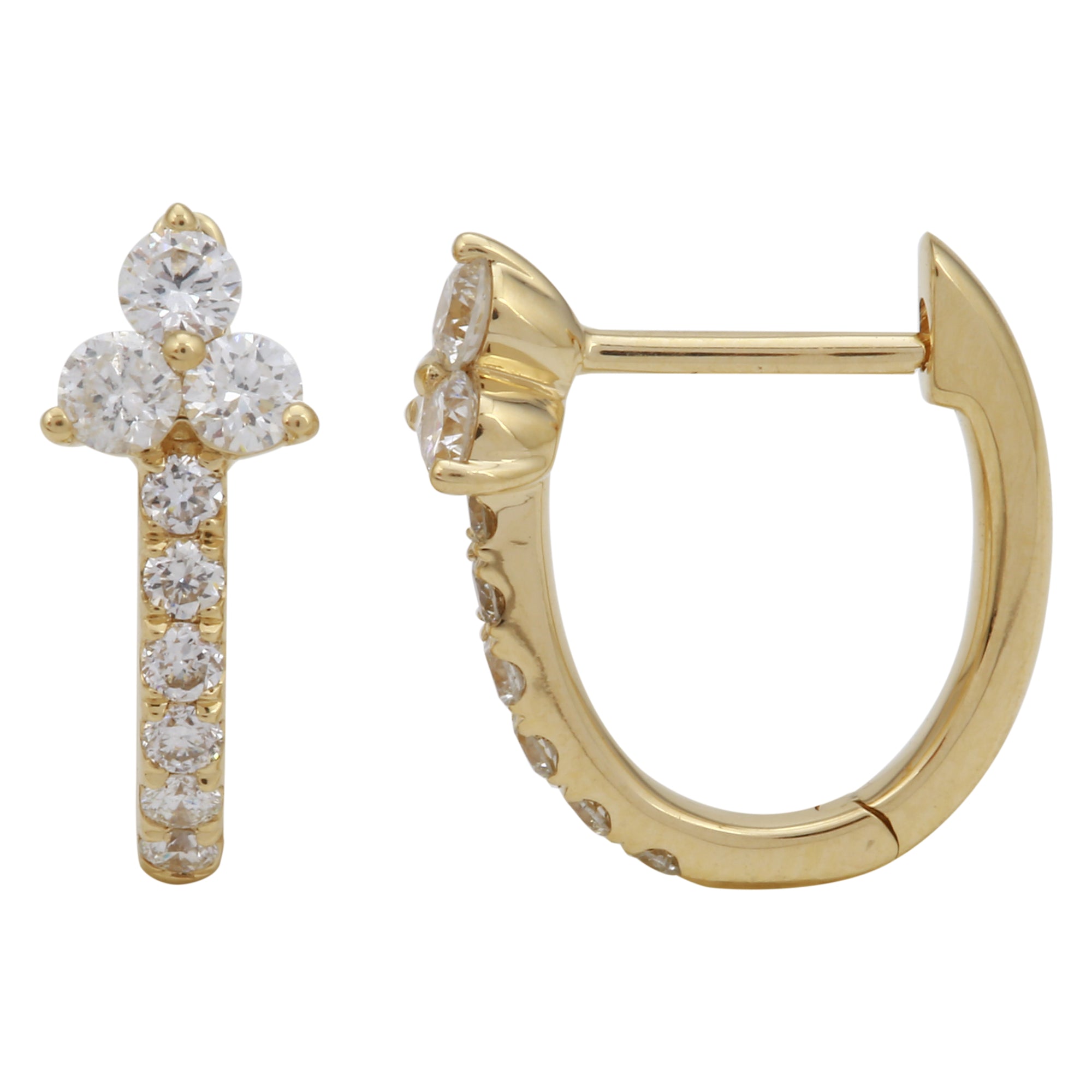 Diamond Cluster Hoops.