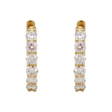 Lab Diamond Hoops.