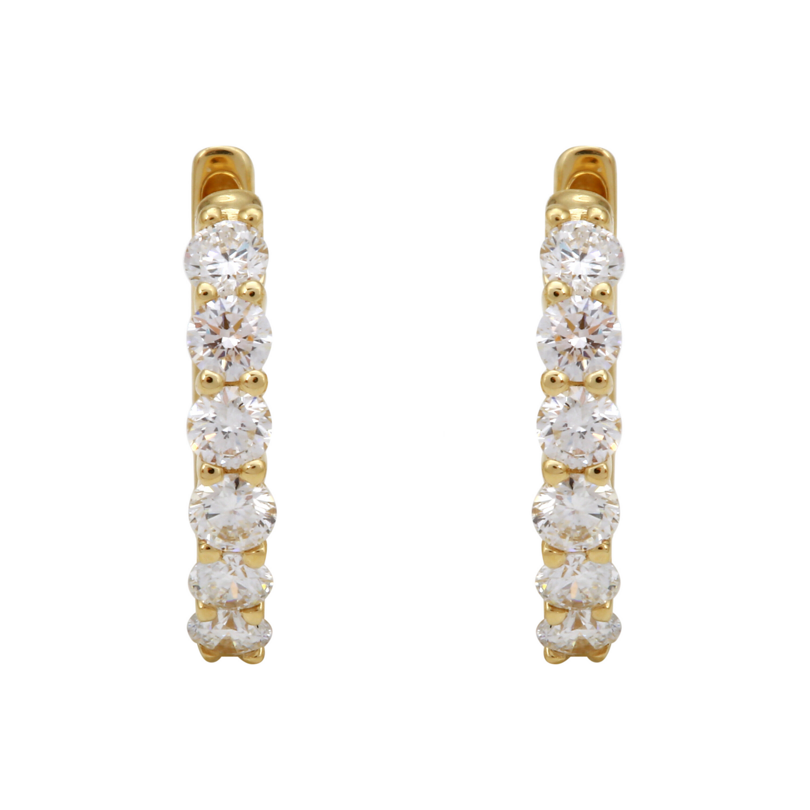 Lab Diamond Hoops.