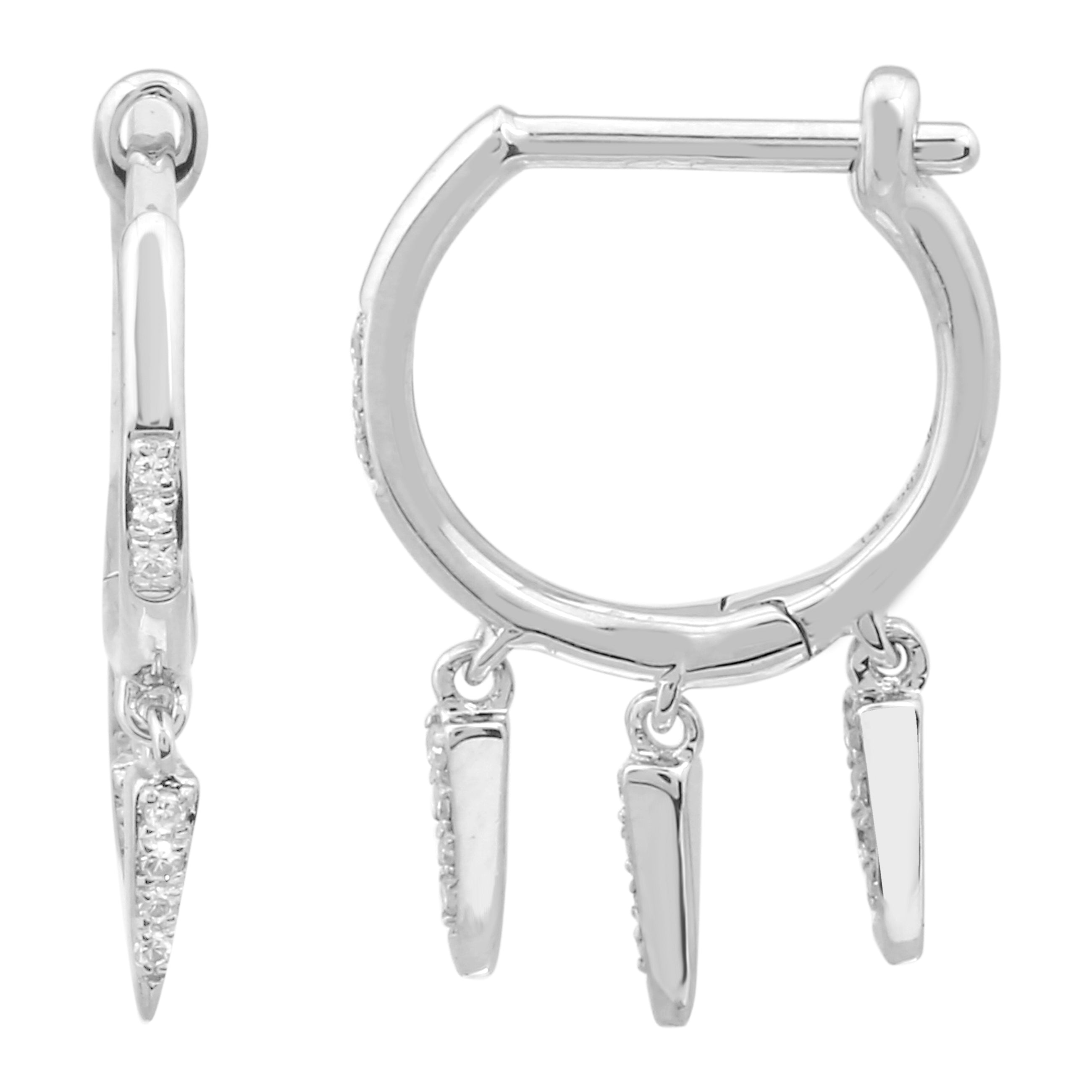 Dangle Spike Hoops.