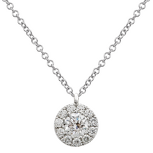 Diamond Halo Pendant.