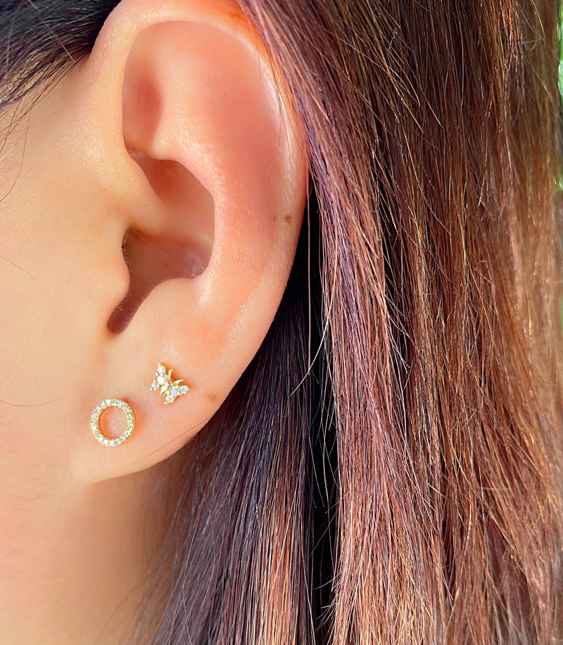 Open Circle Studs.