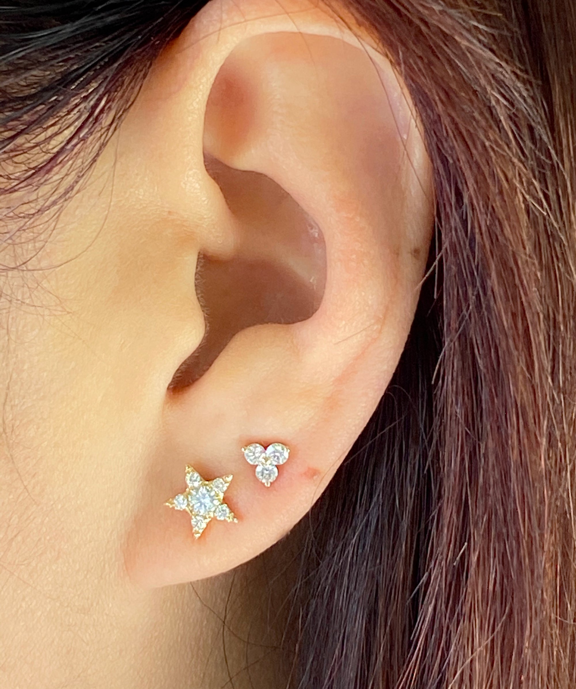 Diamond Splash Earrings.
