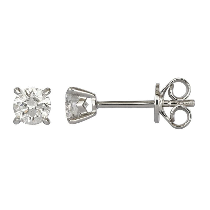 1/2 Carat Diamond Stud Earrings.