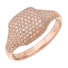 Diamond Signet Ring.
