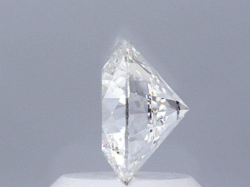 1.08 Carat Round Brilliant Super Ideal Lab Grown Diamond, Certified D-VS2-3EX-10 H&A.