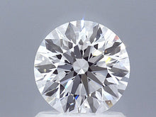 1.29 Carat Round Brilliant Super Ideal Lab Grown Diamond, Certified D-VS2-3EX-10 H&A.