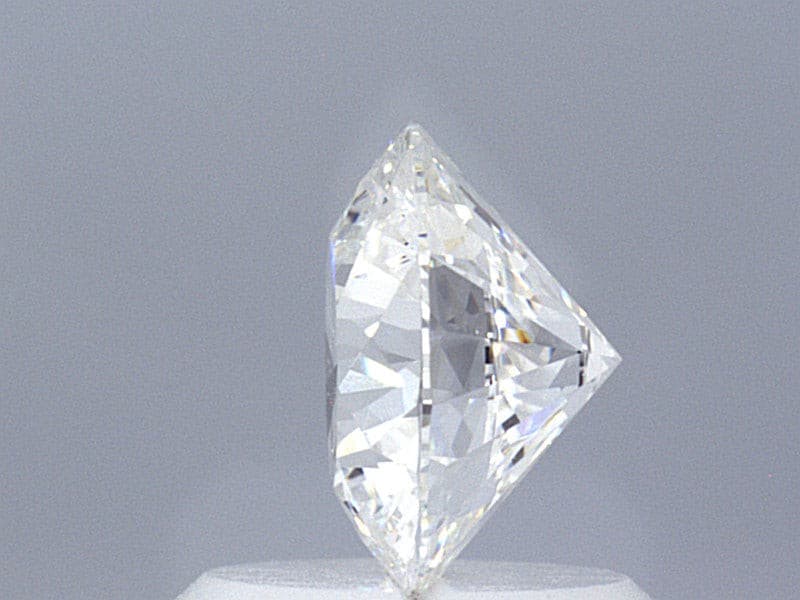 1.1 Carat Round Brilliant Super Ideal Lab Grown Diamond, Certified D-VVS2-3EX-10 H&A.