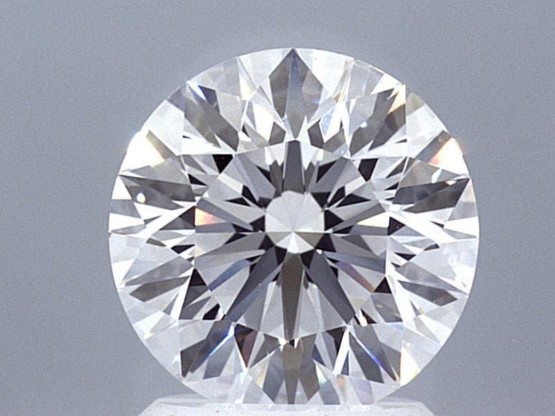 2.02 Carat Round Brilliant Super Ideal Lab Grown Diamond, Certified D-VVS2-3EX-10 H&A.