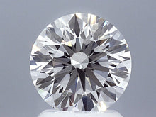 2 Carat Round Brilliant Super Ideal Lab Grown Diamond, Certified F-VS2-3EX-10 H&A.