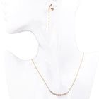 Curved Bar Pendant Necklace.