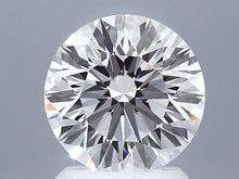 2.16 Carat Round Brilliant Super Ideal Lab Grown Diamond, Certified G-VVS2-3EX-10 H&A.