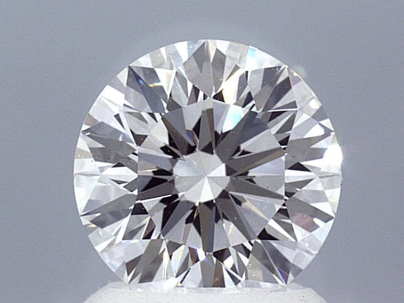 1.63 Carat Round Brilliant Super Ideal Lab Grown Diamond, Certified E-VS1-3EX-10 H&A.