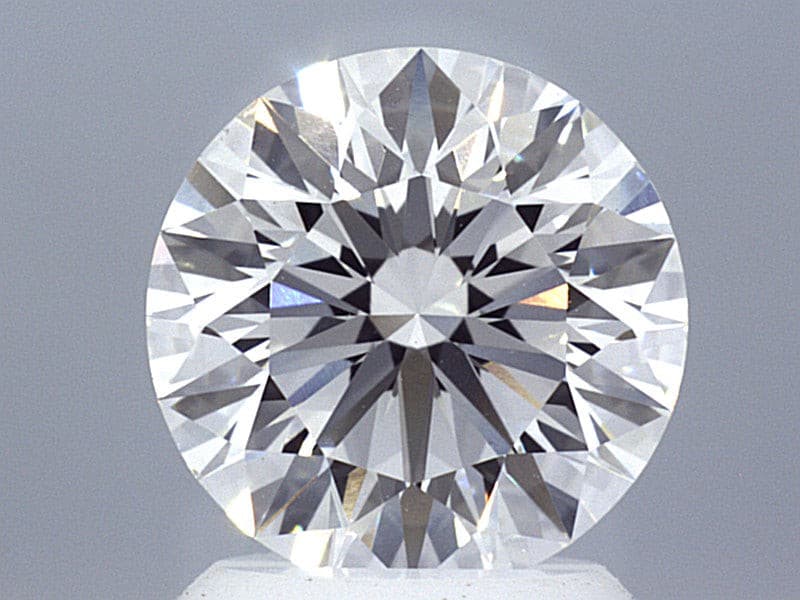 2.05 Carat Round Brilliant Super Ideal Lab Grown Diamond, Certified D-VS1-3EX-10 H&A.