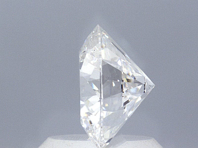 1.29 Carat Round Brilliant Super Ideal Lab Grown Diamond, Certified D-VS2-3EX-10 H&A.