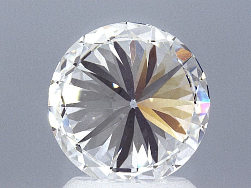 2.15 Carat Round Brilliant Super Ideal Lab Grown Diamond, Certified E-VS1-3EX-10 H&A.