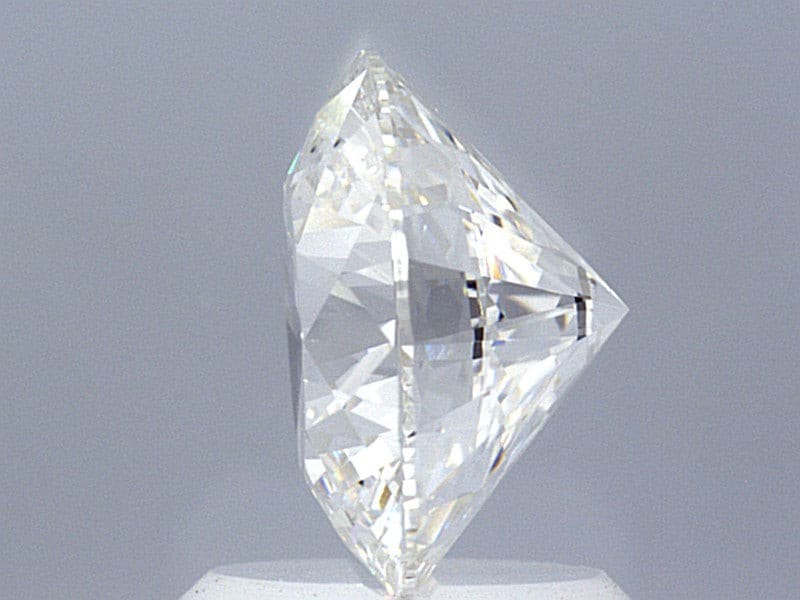 2.07 Carat Round Brilliant Super Ideal Lab Grown Diamond, Certified D-VS1-3EX-10 H&A.