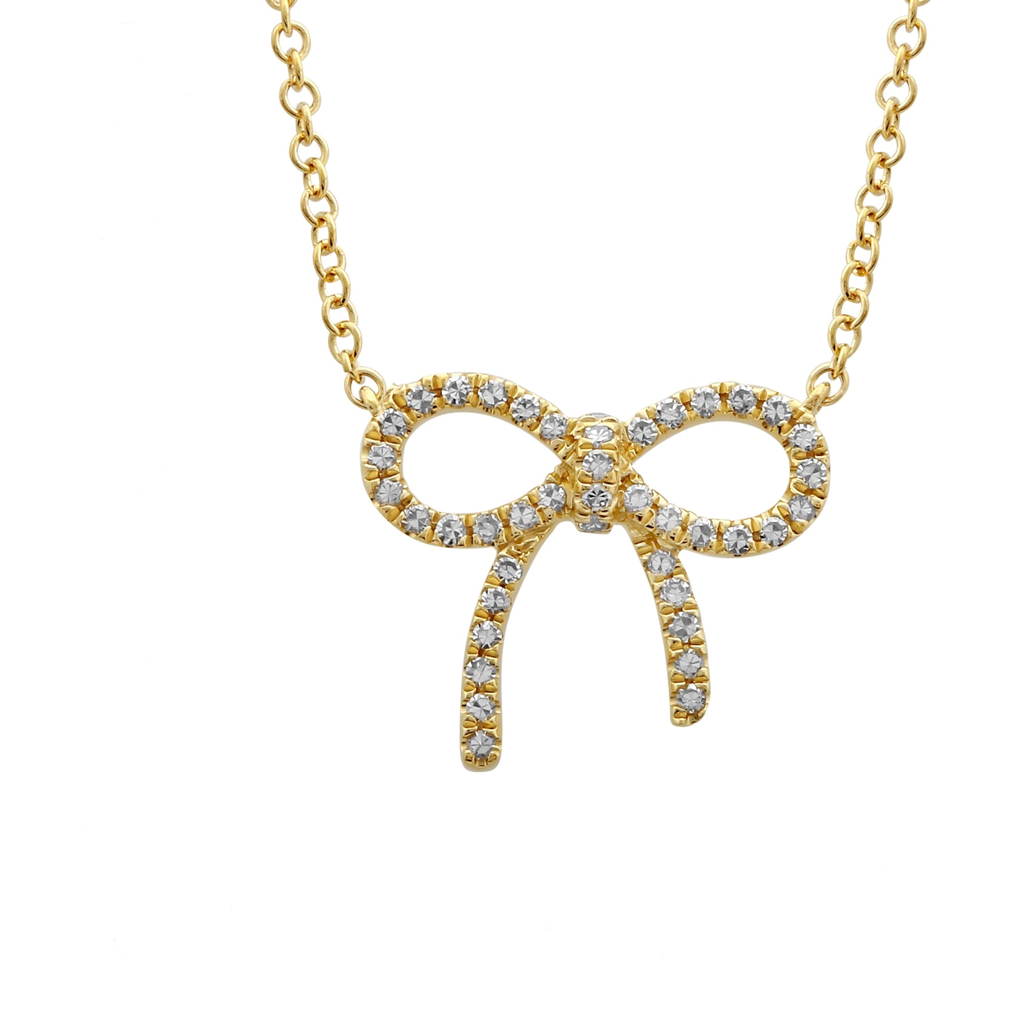 Ribbon Bow Necklace.