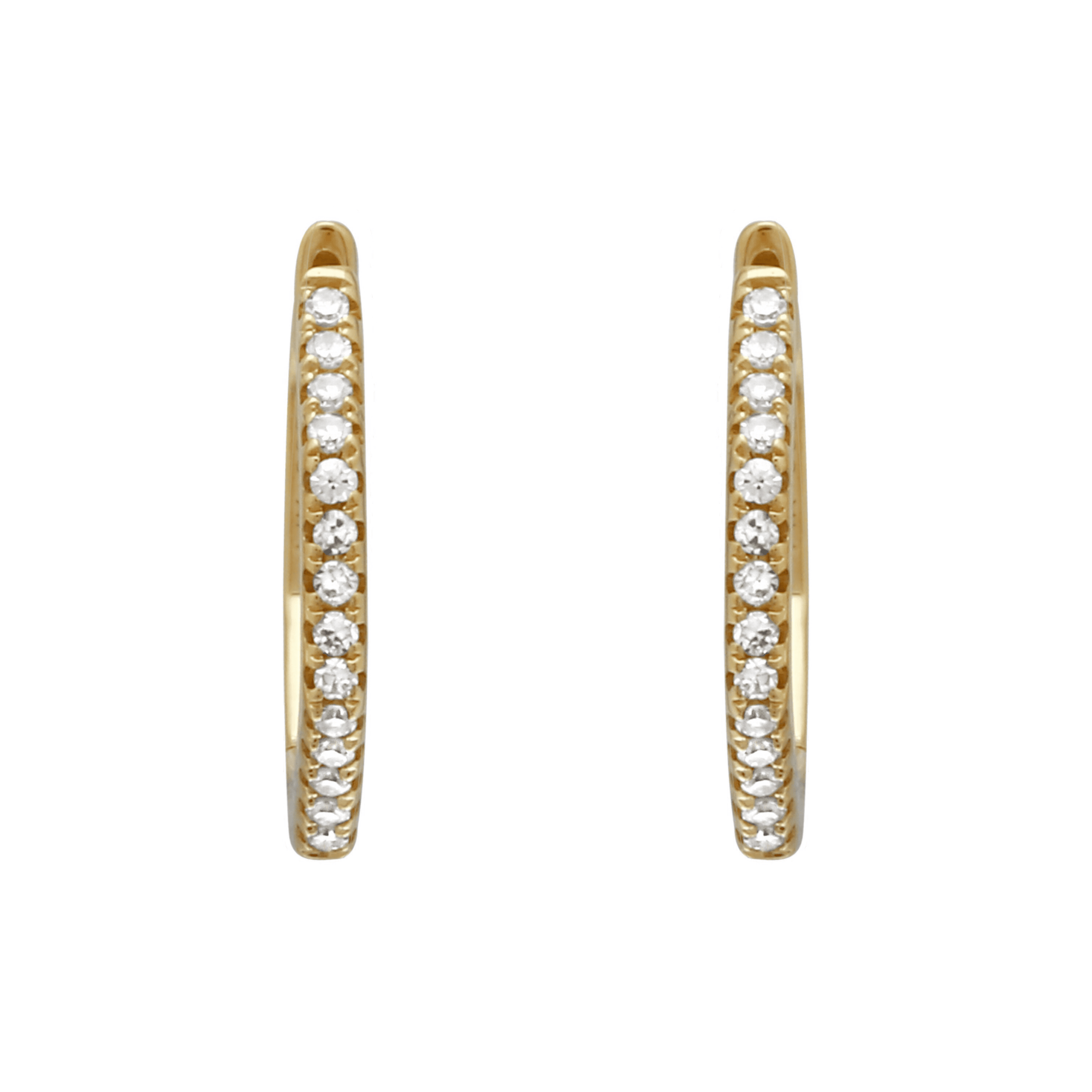 Octagon Huggie Hoops.